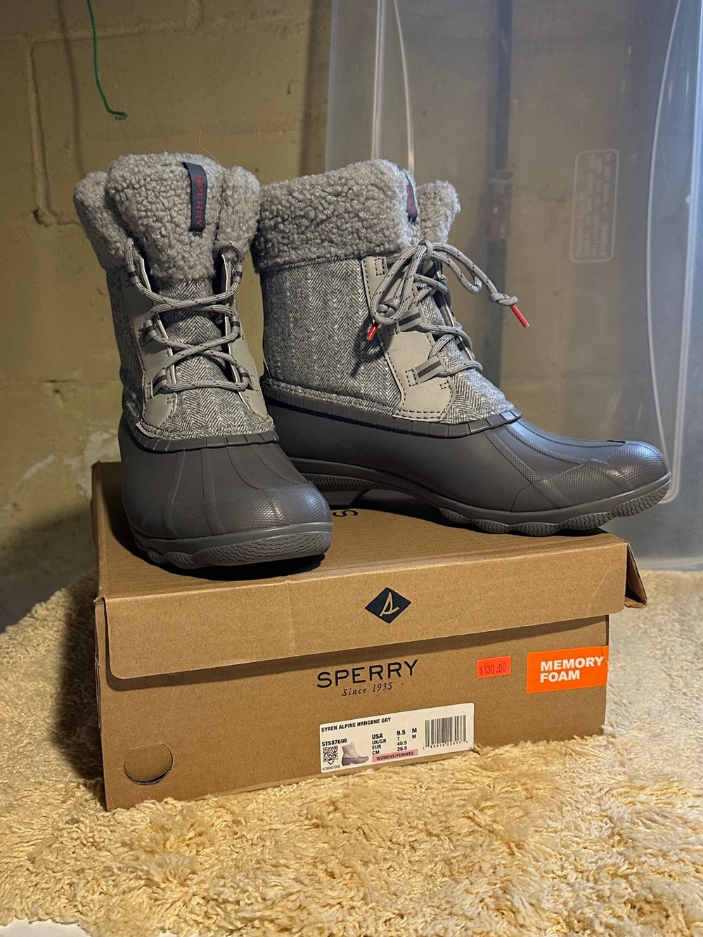 Sperry Fur Collar Duck Boots